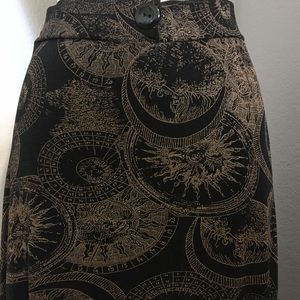 Vintage Sun and Moon Maxi skirt
